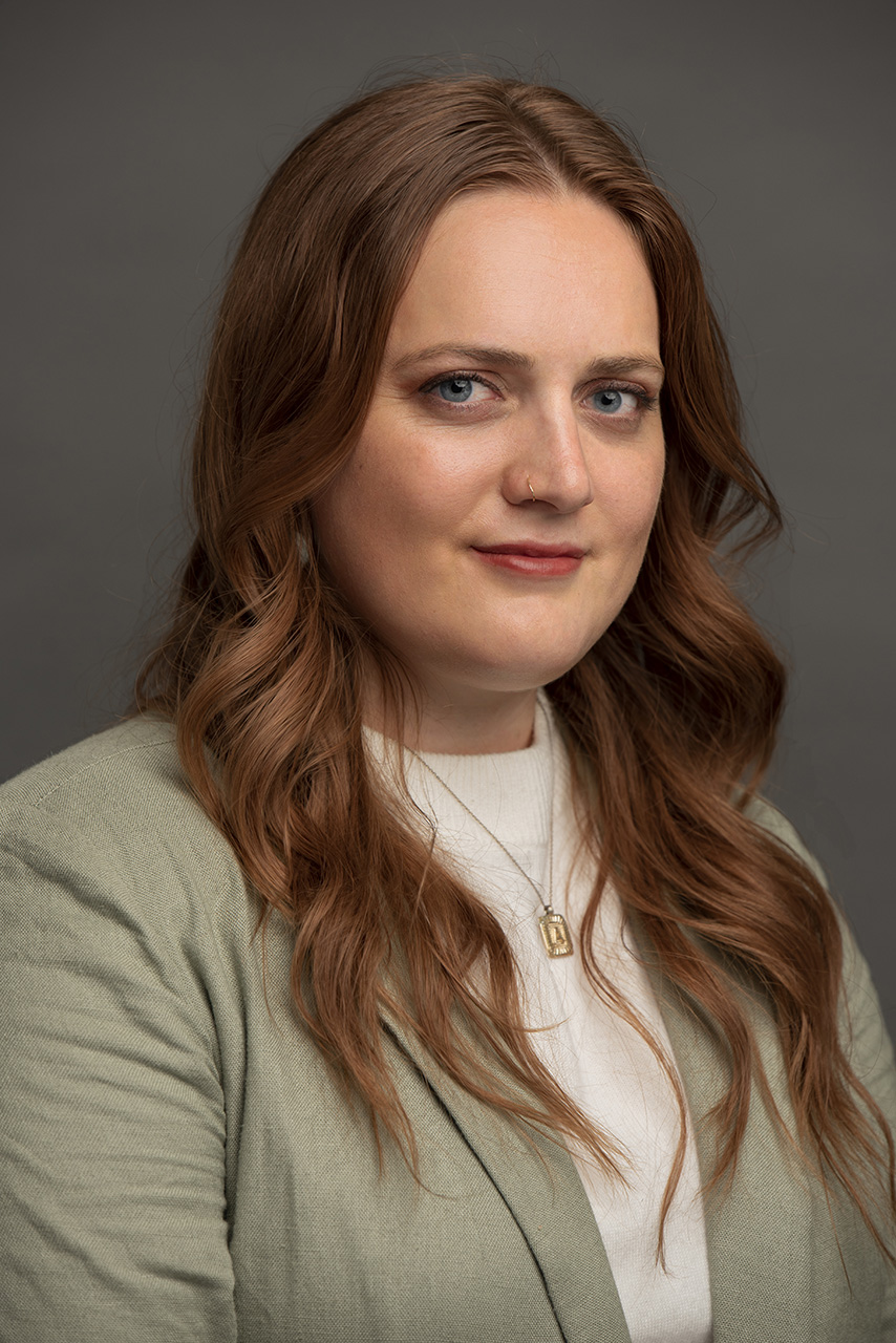 Professional business headshot in studio lighting